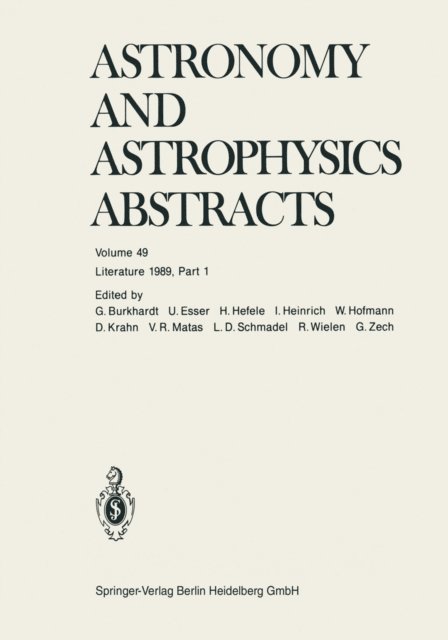 Astronomisches Rechen-Institut - Literature 1989, Part 1, E-bok