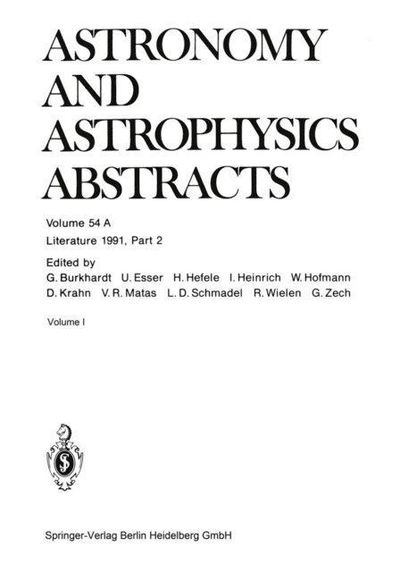 Astronomisches Rechen-Institut - Literature 1991, Part 2, E-bok