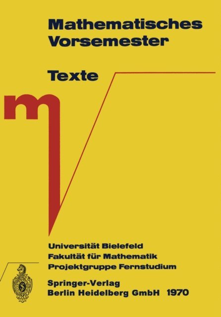 G. Richter - Mathematisches Vorsemester, E-bok