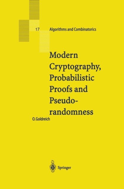 Oded Goldreich - Modern Cryptography, Probabilistic Proofs and Pseudorandomness, E-bok