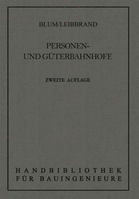 Otto Blum - Personen- und Güterbahnhöfe, E-bok