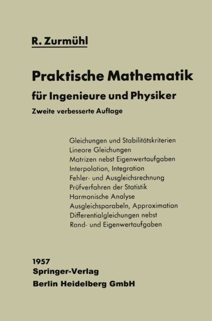 Rudolf Zurmuhl - Praktische Mathematik, E-bok