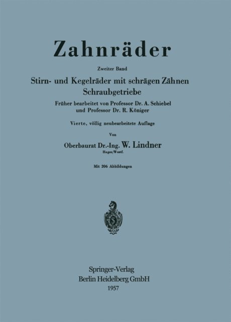 A. Schiebel - Zahnräder, E-bok