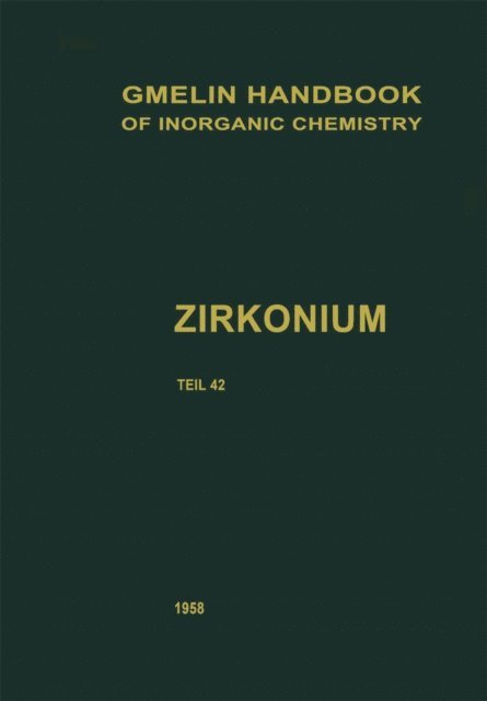 Leopold Gmelin - Zirkonium, E-bok