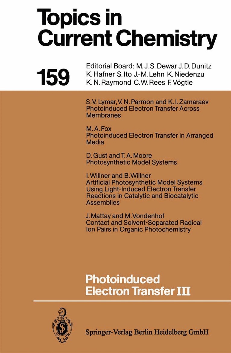 Jochen Mattay - Photoinduced Electron Transfer III, Häftad