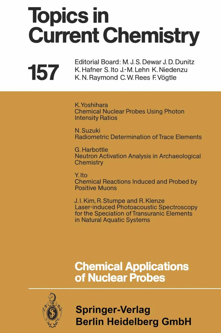 Kenji Yoshihara - Chemical Applications of Nuclear Probes, Häftad. Tillgänglighet: Lägg i varukorg