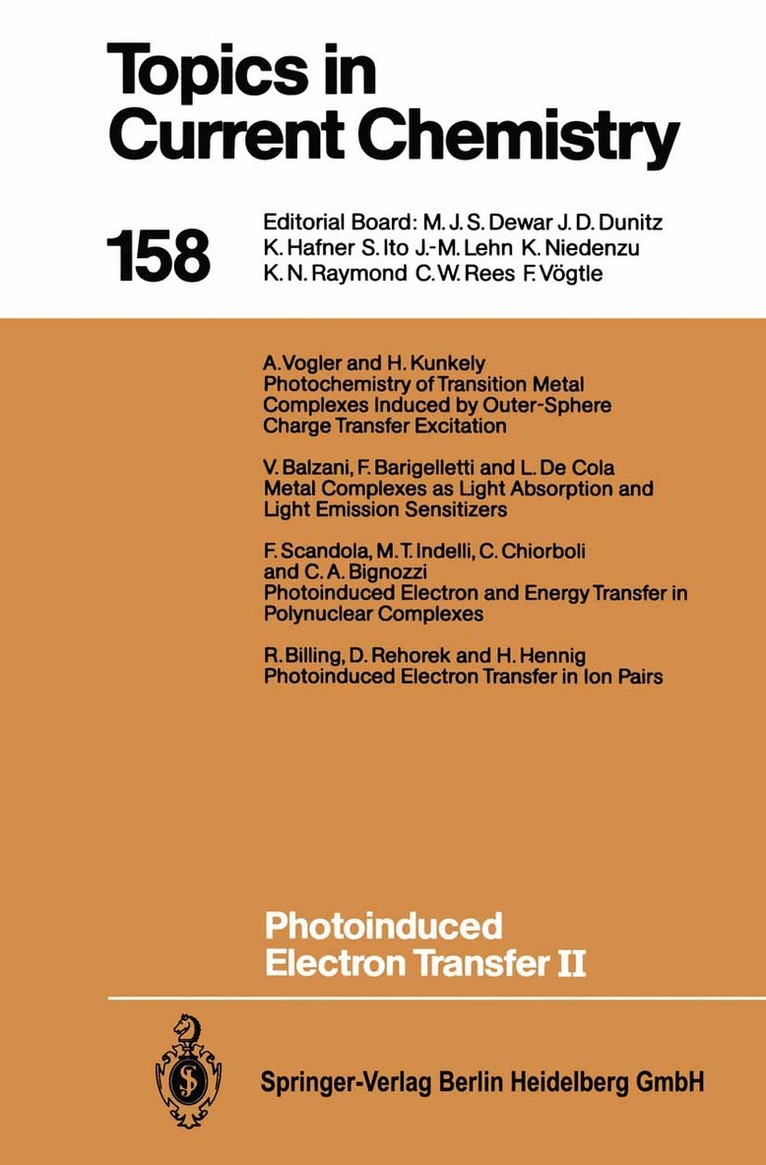 Jochen Mattay - Photoinduced Electron Transfer II, Häftad