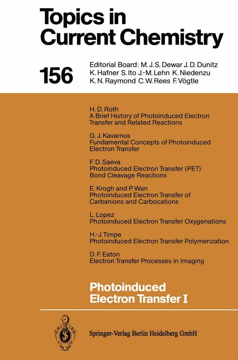 Jochen Mattay - Photoinduced Electron Transfer I, Häftad