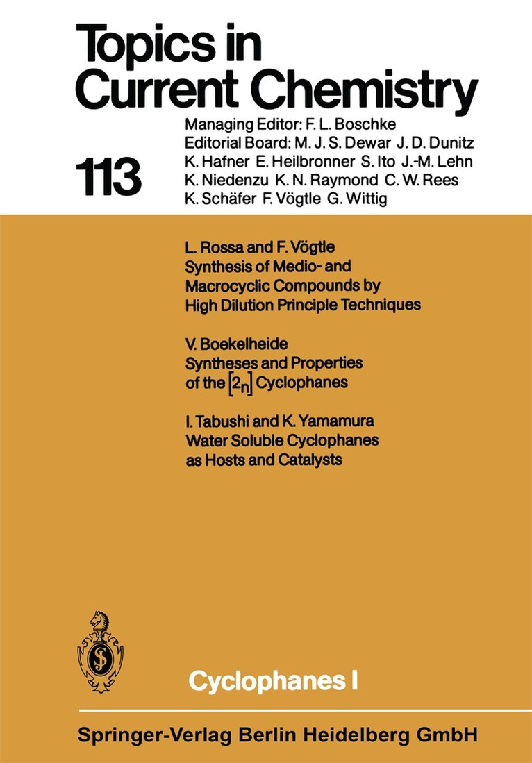 F. Vögtle - Cyclophanes 1, Häftad