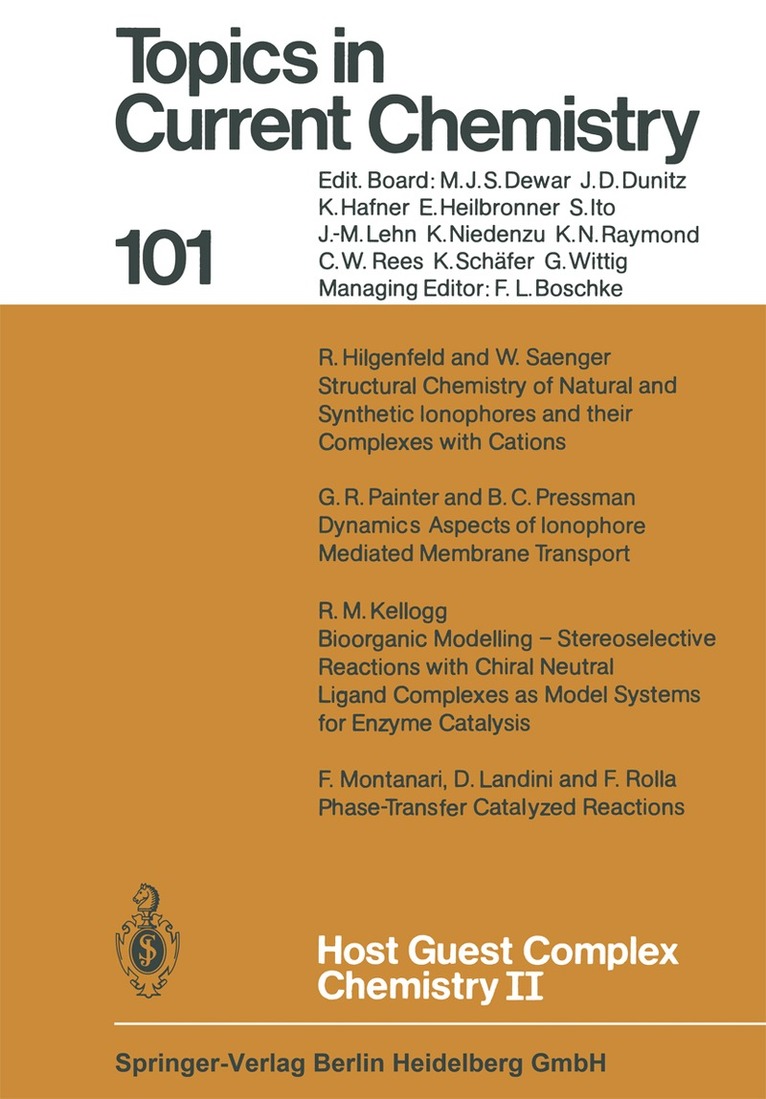 F. Vögtle - Host Guest Complex Chemistry II, Häftad