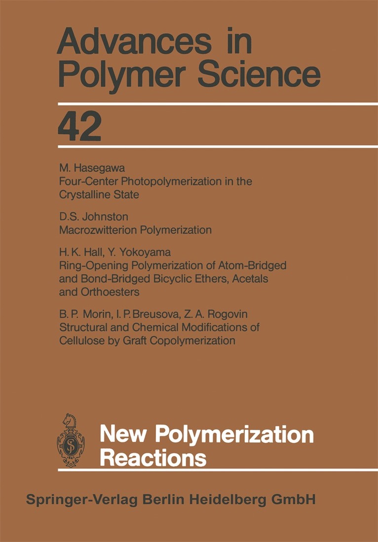 I. P. Breusova, H. K. Hall, M. Hasegawa, D. S. Johnston, B. P. Morin, Z. A. Rogovin, Y. Yokoyama - New Polymerization Reactions, Häftad
