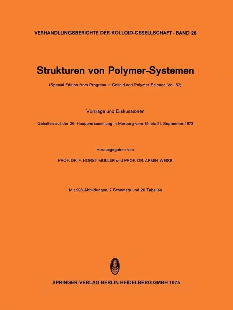 F. Horst Müller, Armin Weiss - Strukturen von Polymer-Systemen, Häftad