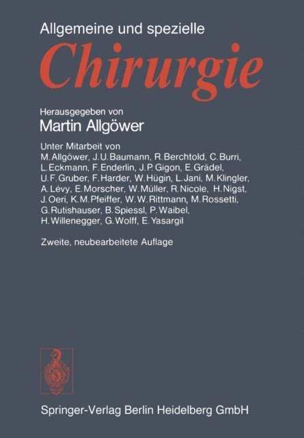 Martin Allgower - Allgemeine und spezielle Chirurgie, E-bok