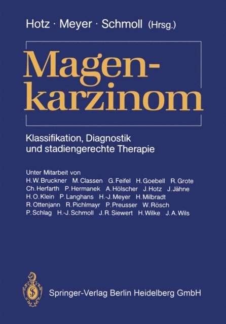 H.-J. Schmoll, H.-J. Meyer, J. Hotz - Magenkarzinom, E-bok