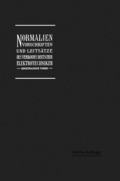 Normalien, Vorschriften und Leits�tze des Verbandes Deutscher Elektrotechniker eingetragener Verein