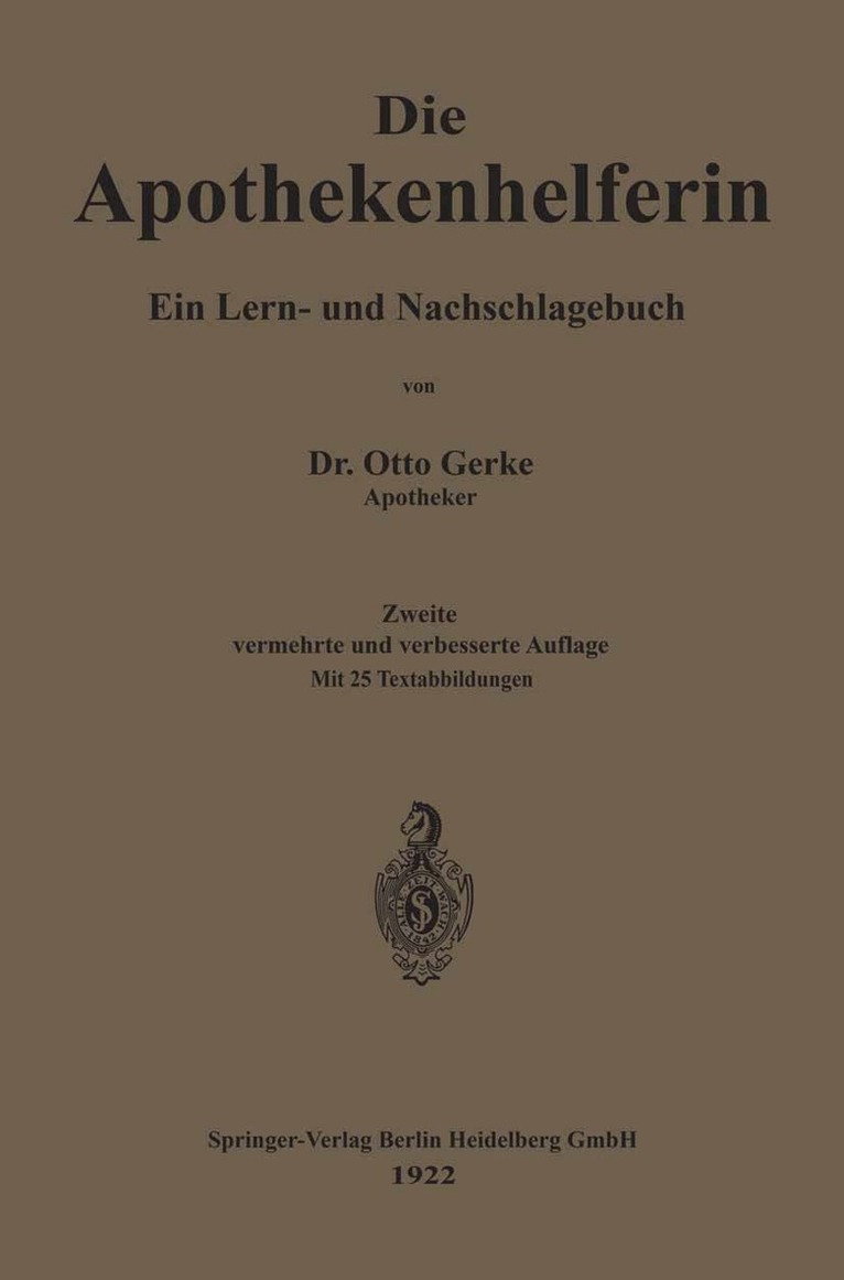 Otto Gerke - Die Apothekenhelferin, Häftad. Tillgänglighet: Lägg i varukorg