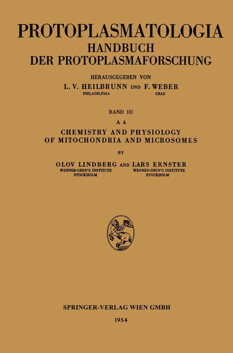 Olov Lindberg, Lars Ernster - Chemistry and Physiology of Mitochondria and Microsomes, Häftad