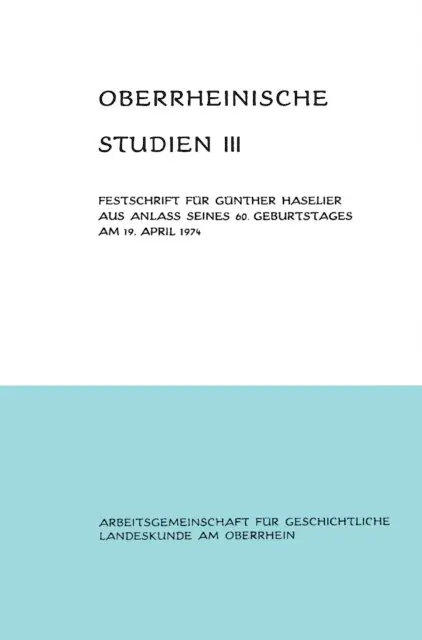 Alfons Schafer - Oberrheinische Studien Band III, E-bok. Tillgänglighet: Lägg i varukorg
