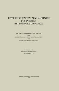 Untersuchungen zum Nachweis des Primins bei Primula obconica