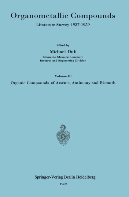 Michael Dub - Organometallic Compounds, E-bok