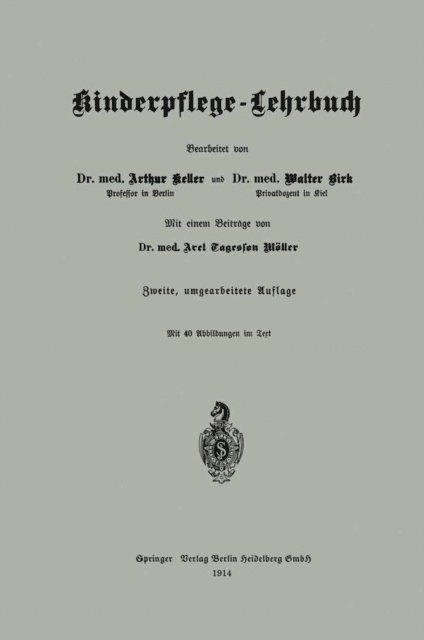 Walter Birk, Arthur Keller - Kinderpflege — Lehrbuch, E-bok