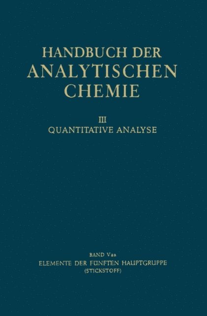 Gerrit Jan van Kolmeschate - Elemente der Fünften Hauptgruppe, E-bok