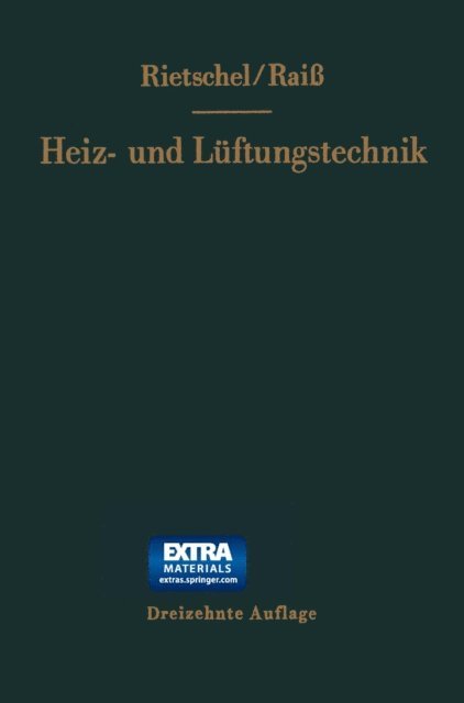 Franz Bradtke, Hermann Rietschel, Wilhelm Rai - H. Rietschels Lehrbuch der Heiz- und Lüftungstechnik, E-bok