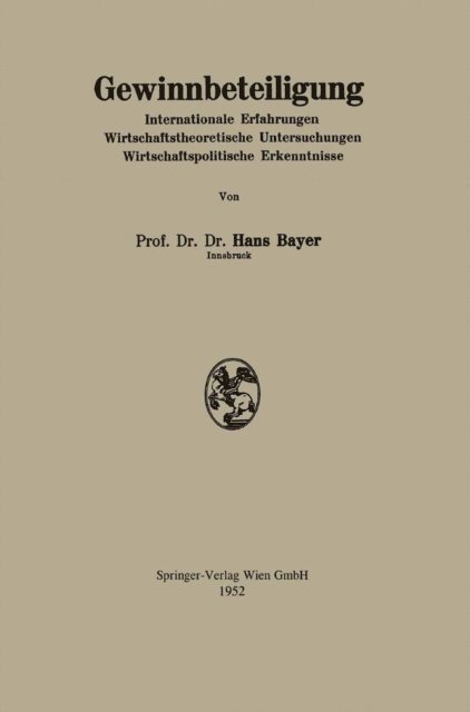Hans Bayer - Gewinnbeteiligung, E-bok