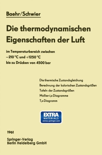 Klaus Schwier, Hans Dieter Baehr - Die thermodynamischen Eigenschaften der Luft, E-bok