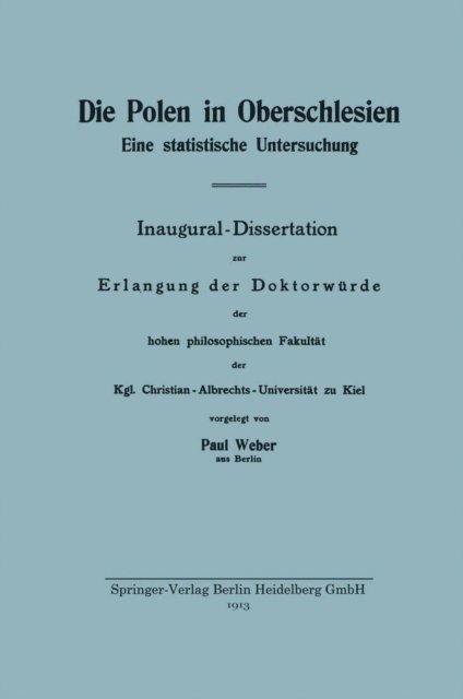 Paul Weber - Die Polen in Oberschlesien, E-bok