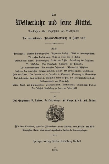 Mothes, H. Leutemann, L. Burger - Der Weltverkehr und seine Mittel, E-bok