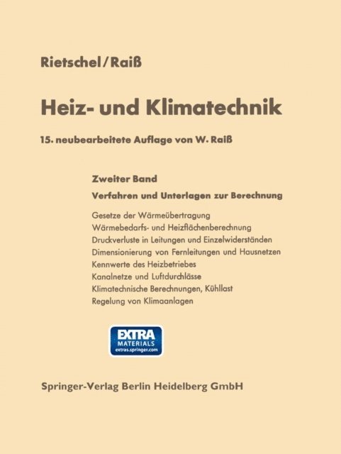 Wilhelm Raiss, Hubertus Protz, Hermann Rietschel - Heiz- und Klimatechnik, E-bok