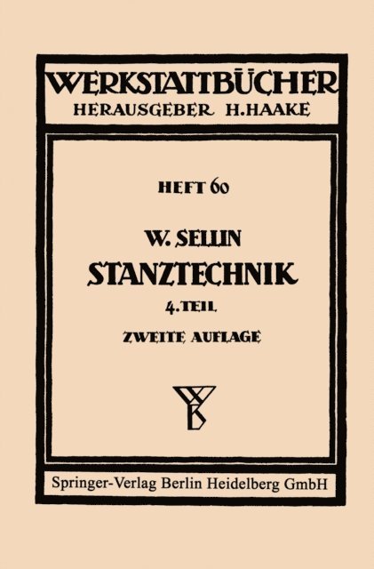 Walter Sellin - Stanztechnik, E-bok