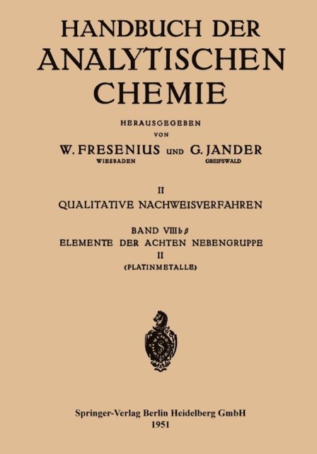 Konrad Ruthardt, Georg Bauer - Elemente der Achten Nebengruppe, E-bok