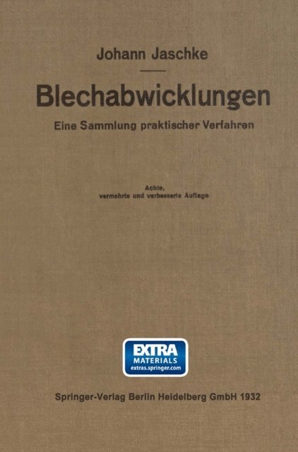 Johann Jaschke - Die Blechabwicklungen, E-bok