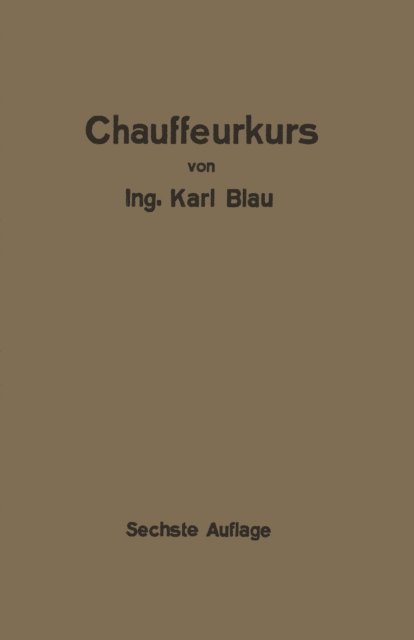 Karl Blau - Chauffeurkurs, E-bok