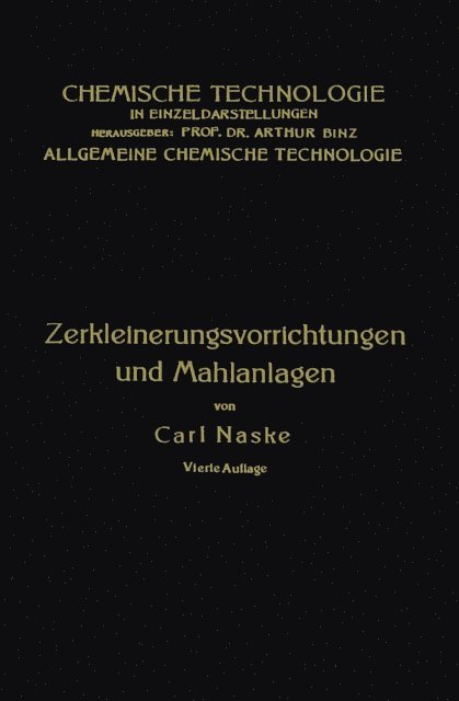 Carl Naske - Zerkleinerungs-Vorrichtungen, E-bok