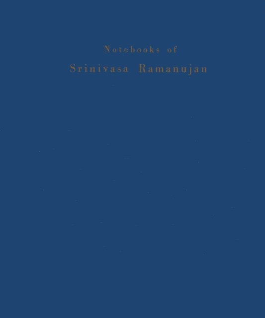 Srinivasa Ramanujan, Bombay Tata Institute of Fundamental Research - Notebooks of Srinivasa Ramanujan, E-bok