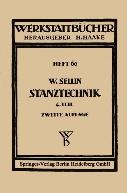 Walter Sellin - Stanztechnik, E-bok