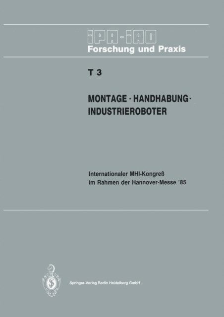 H.J. Warnecke - Montage · Handhabung · Industrieroboter, E-bok