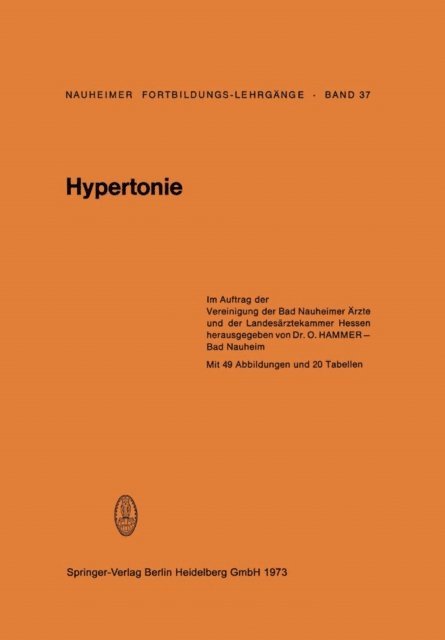 O. Hammer - Hypertonie, E-bok. Tillgänglighet: Lägg i varukorg