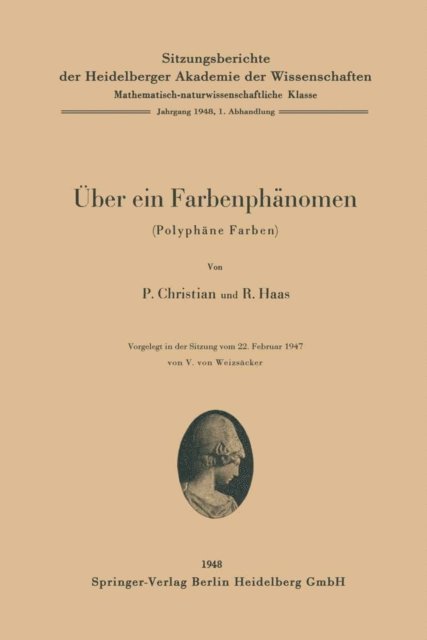 R. Haas, P. Christian - Über ein Farbenphänomen, E-bok