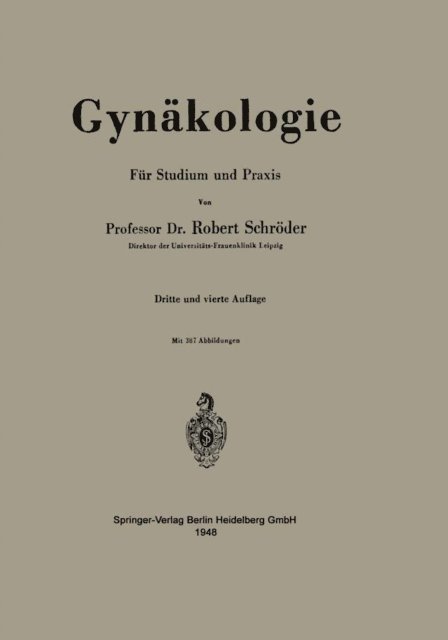 Robert Schroder - Gynäkologie, E-bok