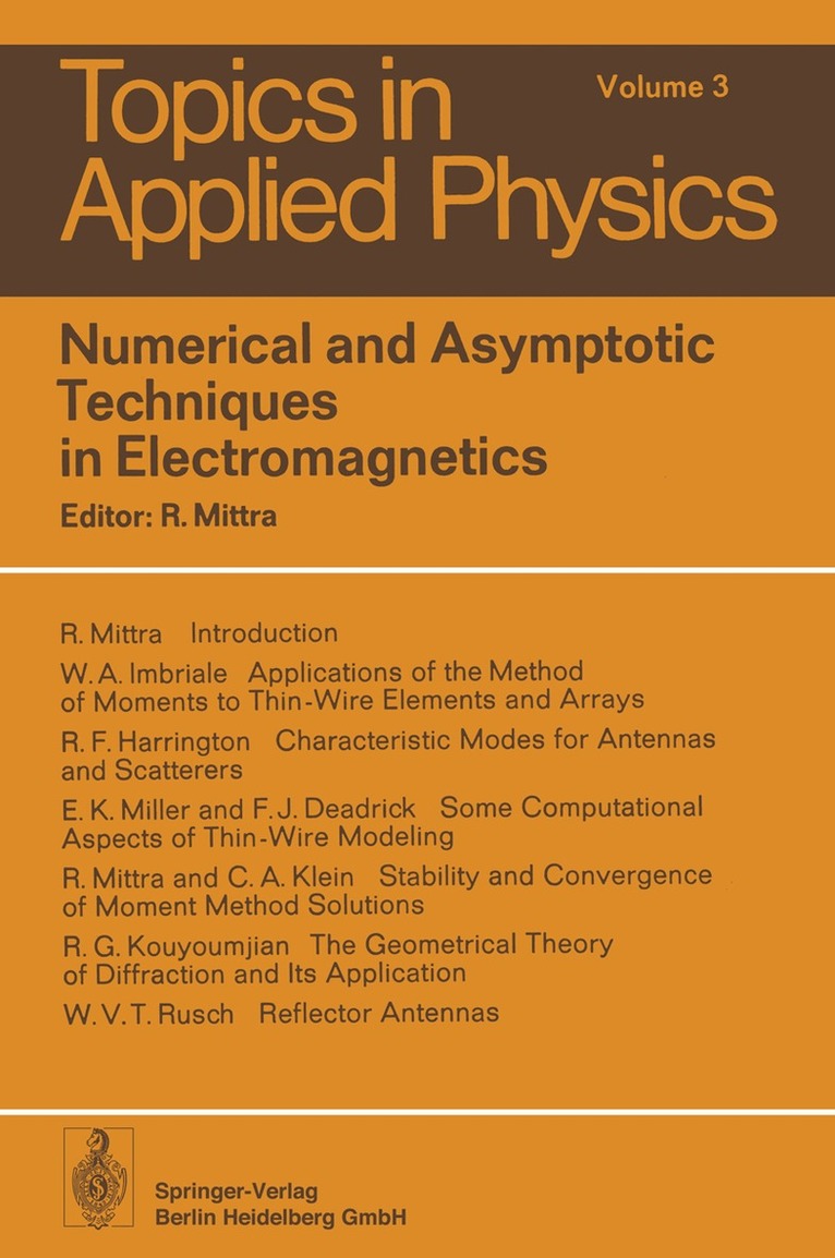 R. Mittra - Numerical and Asymptotic Techniques in Electromagnetics, Häftad