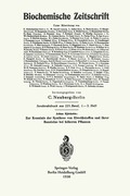 Zur Kenntnis der Synthese von Eiwei�stoffen und ihrer Bausteine bei h�heren Pflanzen