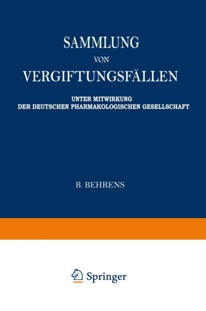 Wieland Fuhner - Sammlung von vergiftungsfällen, E-bok. Tillgänglighet: Lägg i varukorg