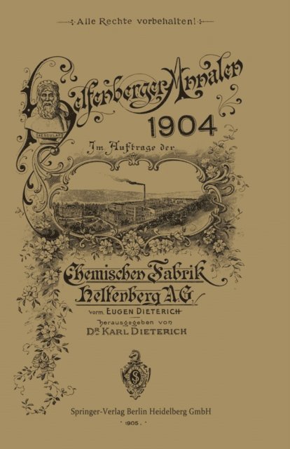 Eugen Dieterich - Helfenberger Annalen 1904, E-bok