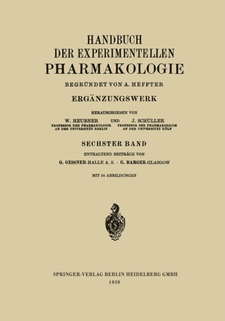 George Barger, Otto Gessner - Ergänzungswerk, E-bok