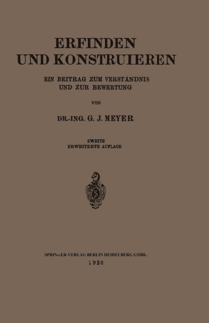 G. J. Meyer - Erfinden und Konstruieren, E-bok