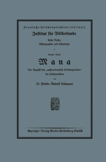 Friedrich Rudolf Lehmann - Mana, E-bok